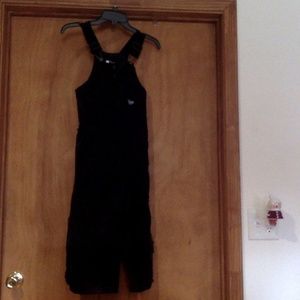Kids overall bibs, black, size 8/10, Walls Blizzard Pruf